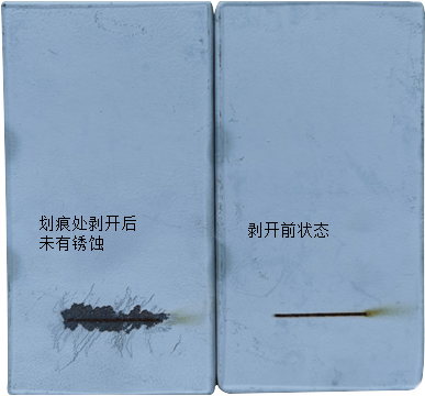 富鋅涂層體系腐蝕蔓延狀態(tài)