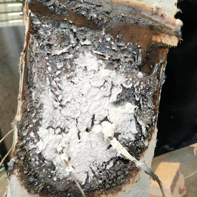 5mm氣凝膠防火材料燃燒試驗后正面